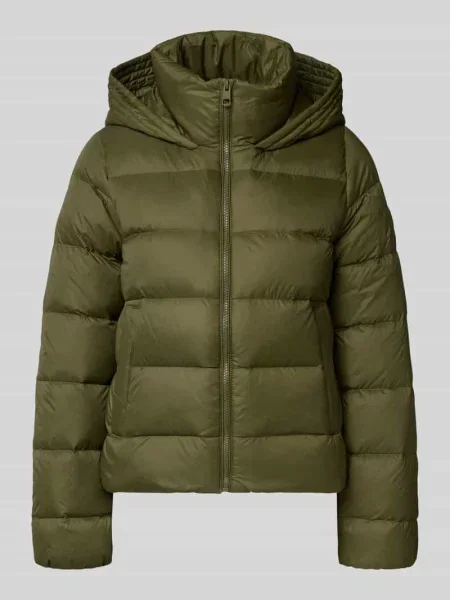 Kurtka puchowa o kroju regular fit z naszywką z logo