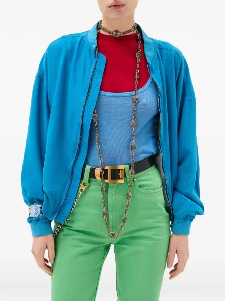 Kurtka bomber Versace niebieski