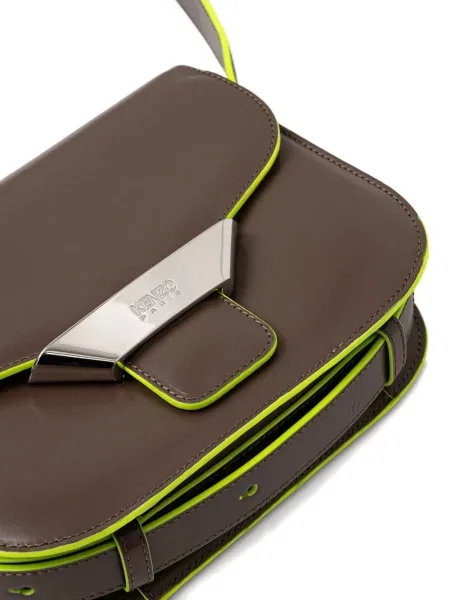 Geanta de piele Kenzo din piele maro