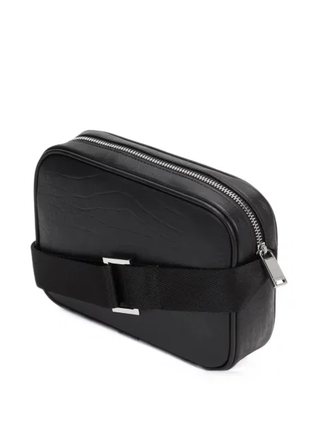Crossbody taška Karl Lagerfeld s autogramem černá