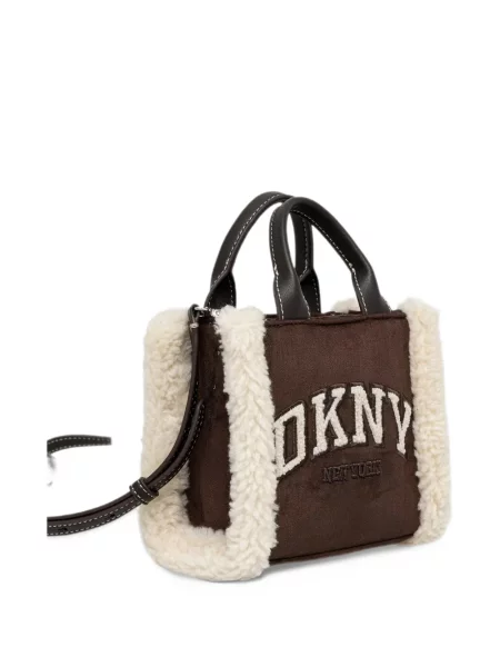 Шопинг чанта Dkny кафяво