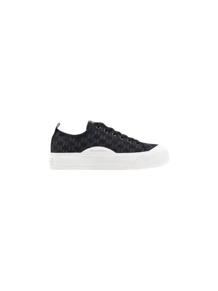 Sneakersy Karl Lagerfeld skórzane niebieskie