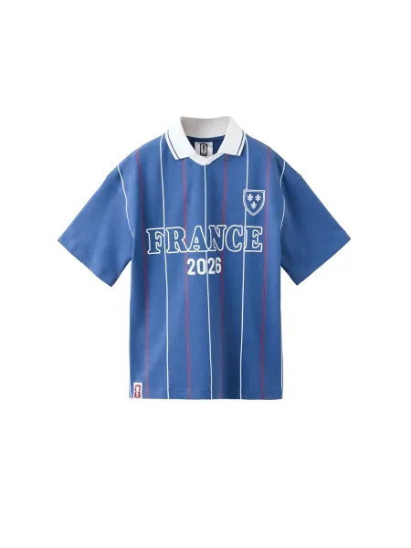 MANGO KIDS Tricou FIFAFRA albastru / roșu cireș alb