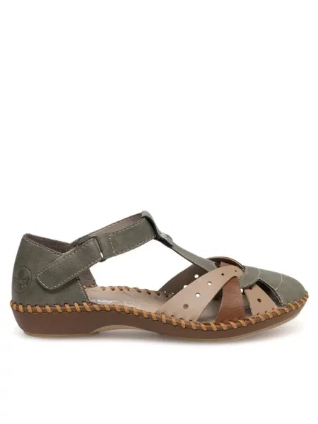 Sandały Rieker zielone