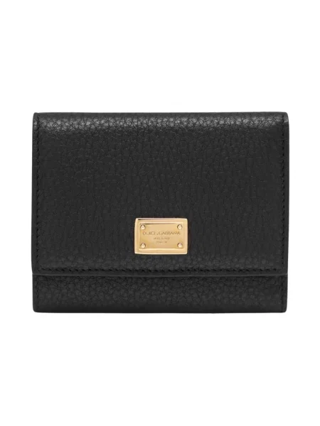 Portfel Dolce And Gabbana skórzany czarny