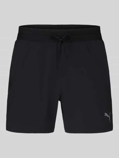 Szorty w kroju regular fit z nadrukiem logo Puma Performance czarne