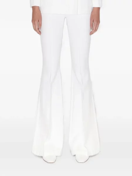 Pantaloni Rosetta Getty evazate alb