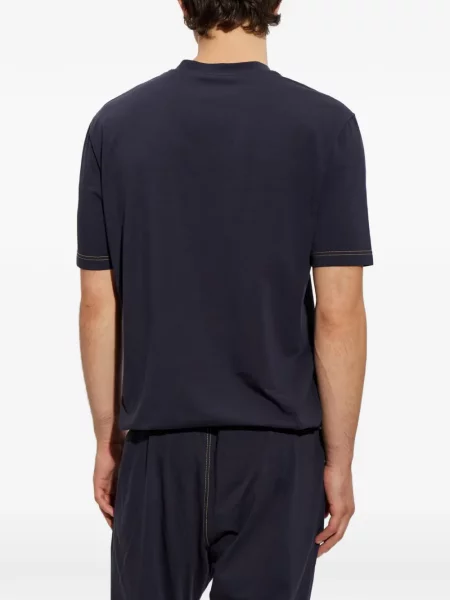 Tricou Dsquared2 cu decolteu în V albastru
