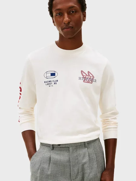 Лонгслів Tommy Hilfiger білий