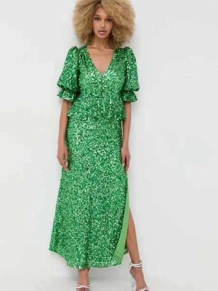 Сукня Notes du Nord maxi пряма зелений