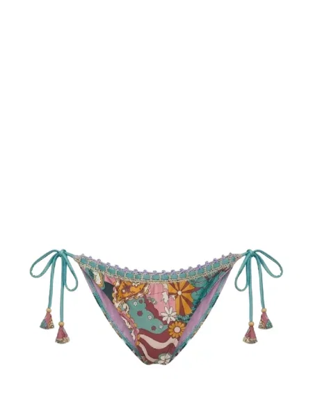 Bikini Del Maar cu model floral cu imagine verde
