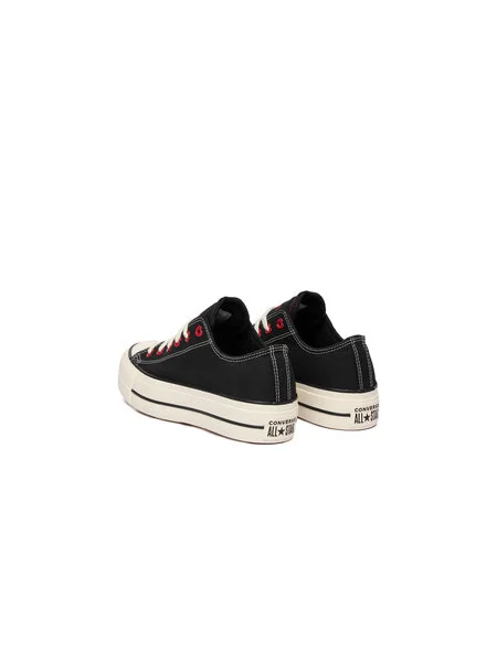 Tornacipő Converse Chuck Taylor All Star Lift Platform Hearts fekete
