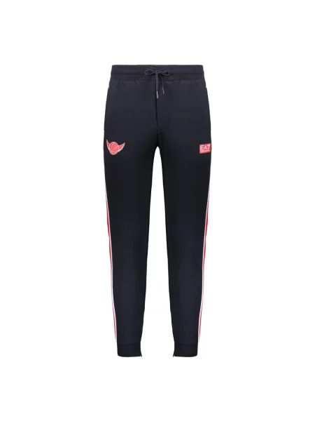 Spodnie dresowe Emporio Armani Ea7 niebieskie