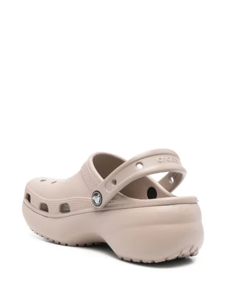 Saboți Crocs cu platformă clasici maro