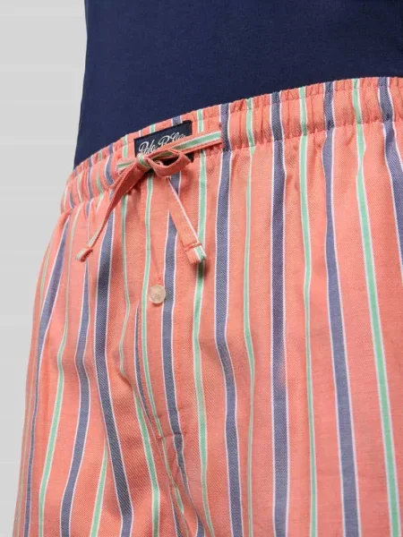 Piżama Polo Ralph Lauren Underwear z logo niebieska