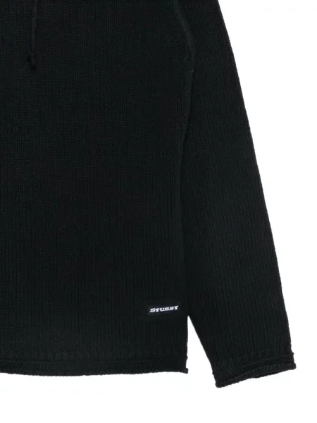 Hanorac cu glugă Stüssy cu autograf negru