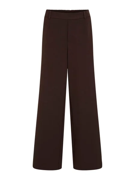 VILA Pantaloni cutați VIVARONE închis maro
