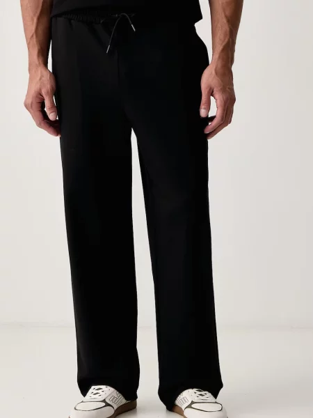 Emporio Armani pantaloni de trening pentru bărbați cu modal negru