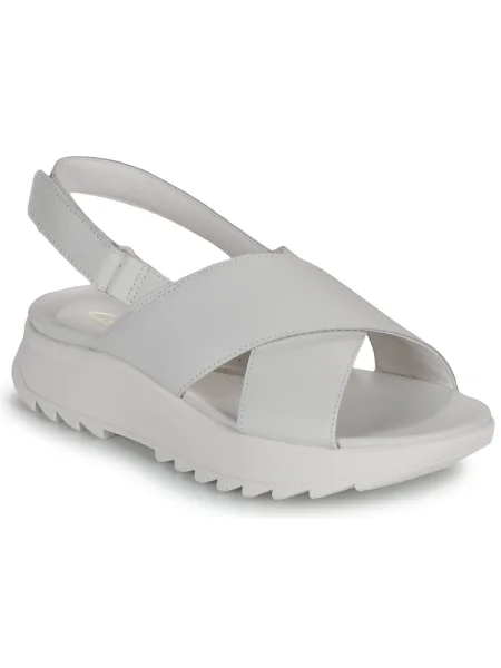 Félcipő Clarks fehér