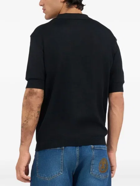 Polo Roberto Cavalli με κέντημα μαύρο