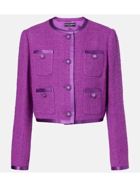 Geacă Dolce&gabbana de mătase violet