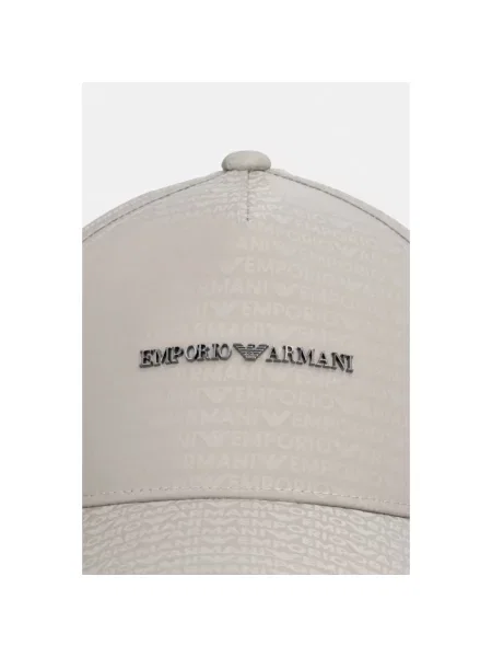 Emporio Armani czapka z daszkiem szara
