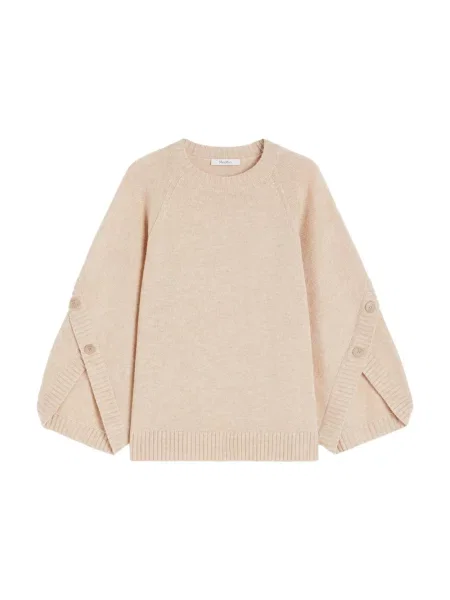 Sweter Max Mara wełniany beżowy