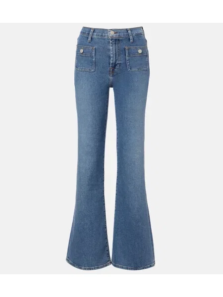 Jeansy dzwony 7 For All Mankind dzwony niebieskie