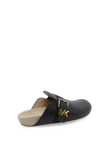 Papuci tip mules Michael Michael Kors cu cataramă negru