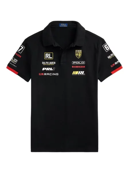 Slip de baie Polo Ralph Lauren alergare cu cordon cu imagine alb