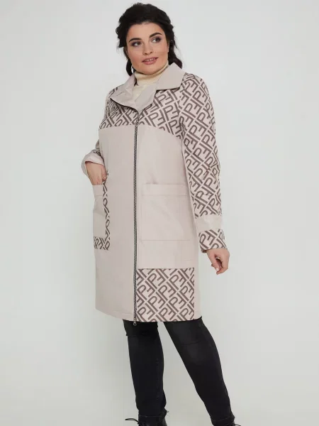 Плащ All Posa текстиль бежевий