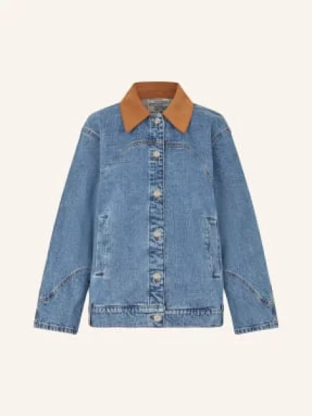 Baum Und Pferdgarten Kurtka Jeansowa Bayson blau niebieska