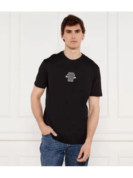 Armani Exchange Póló Regular Fit fekete