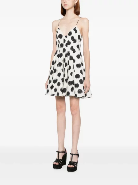 Mała sukienka mini Bambah w grochy garniturowa