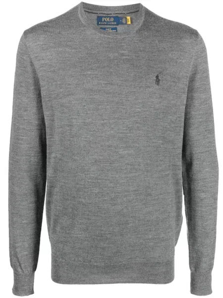 Pulover Polo Ralph Lauren cu broderie verde