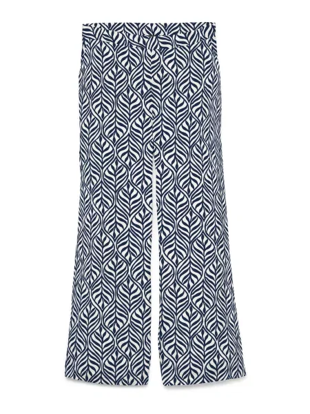 VERO MODA Pantaloni VMJOSIE crem / închis albastru