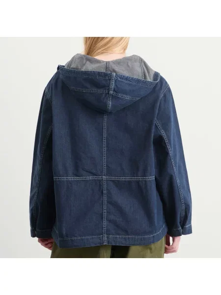 Bluza z kapturem Damson Madder niebieska