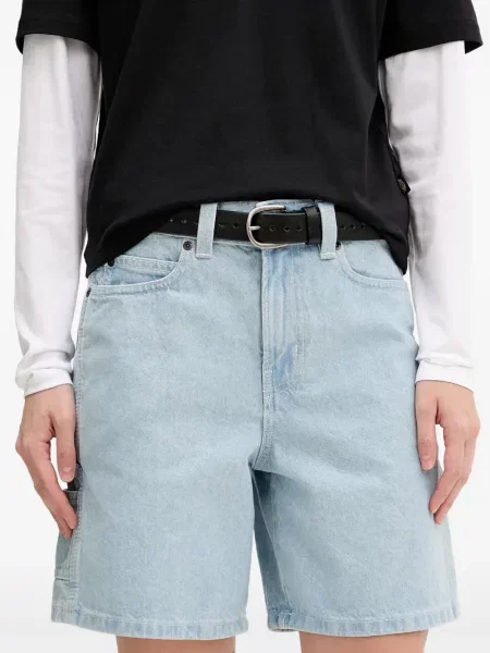 Džínové šortky Dickies s autogramem modré