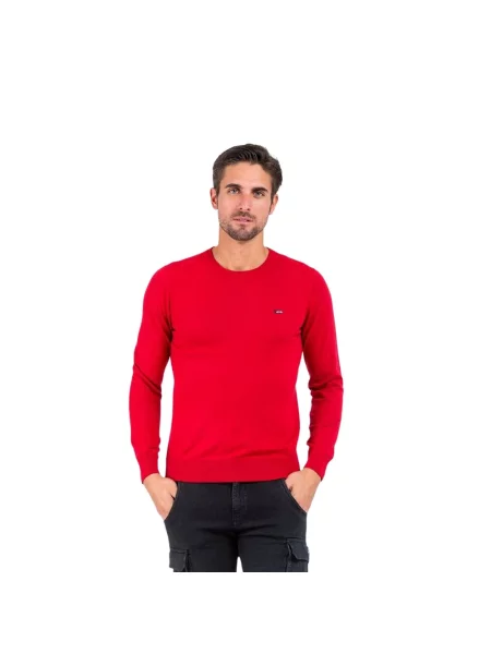 Sweter Gas z kapturem czerwony