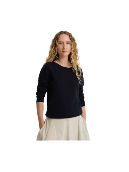 Barbour Sweter Pendle Granatowy niebieski