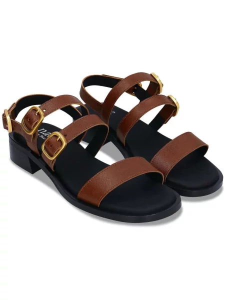 Pántos félcipő Nae Vegan Shoes barna