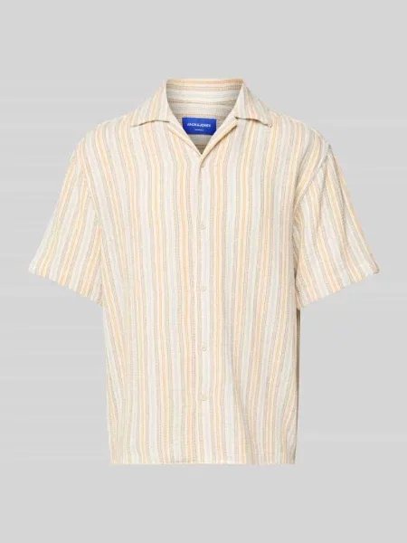 Koszula casualowa o kroju regular fit z kołnierzykiem typu resort model ‘COBA’ Jack & Jones