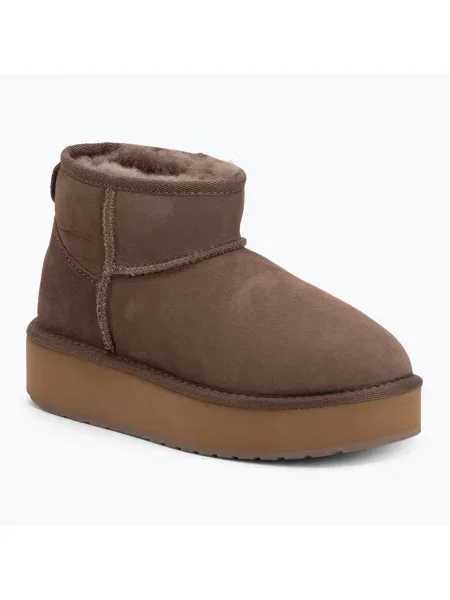 Dámske snehule EMU Australia Stinger Micro Flatform mushroom béžová