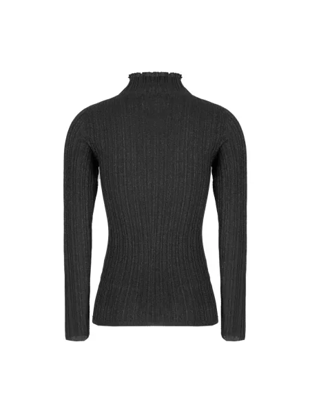 Sweter z golfem Fabiana Filippi czarny