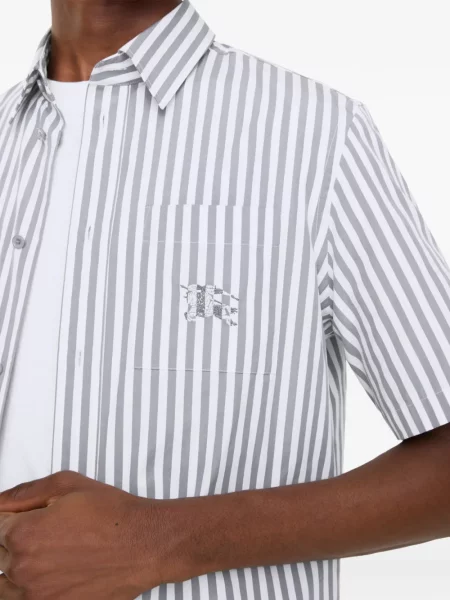 Csíkos puplin ing Burberry fehér