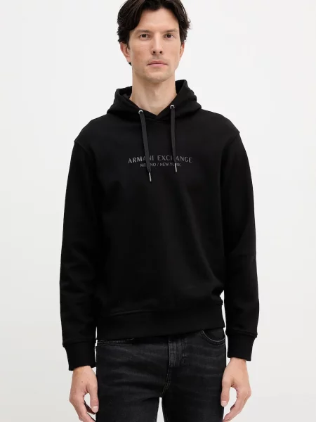Armani Exchange hanorac de negru