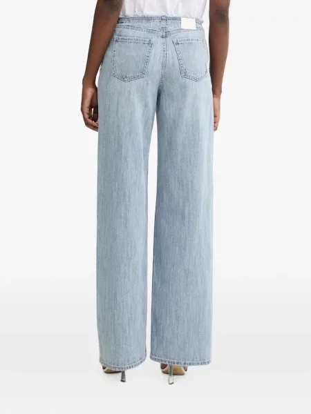 Blugi cu picior larg Armani Exchange albastru