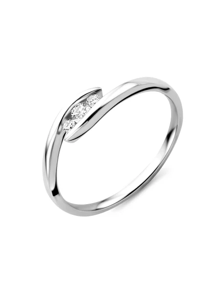 DIAMANT LETERNEL Gyűrűk Ring aus Weißgold mit Diamant ezüst