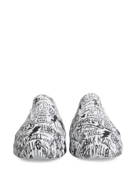 Sneakerși Dolce & Gabbana Daymaster cu imagine alb