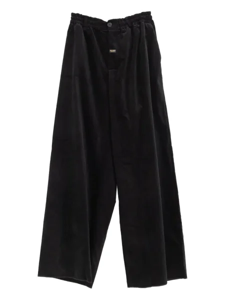 Manšestrové široké kalhoty Martine Rose černé